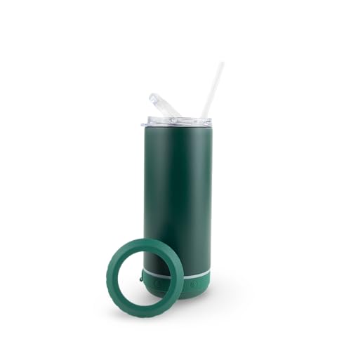 Hogg Bluetooth Tumbler 4 in 1 Can Cooler - Mistletoe, Universal Can Cooler for Drinks, Bluetooth Speaker Cup, Stainless St...