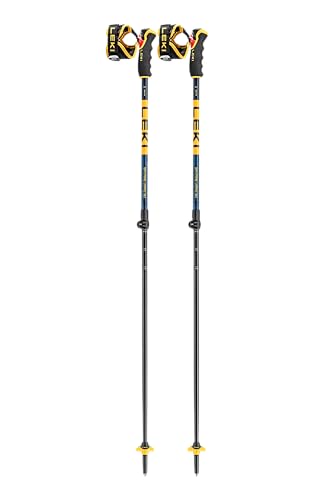LEKI Spitfire Vario 3D Adjustable Lightweight Aluminum Ski Poles for Alpine & Backcountry Skiing