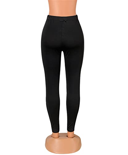 Atyfuniby Womens Leggings High Waisted - Sexy Skinny Mesh See Through Pants Party Clubwear