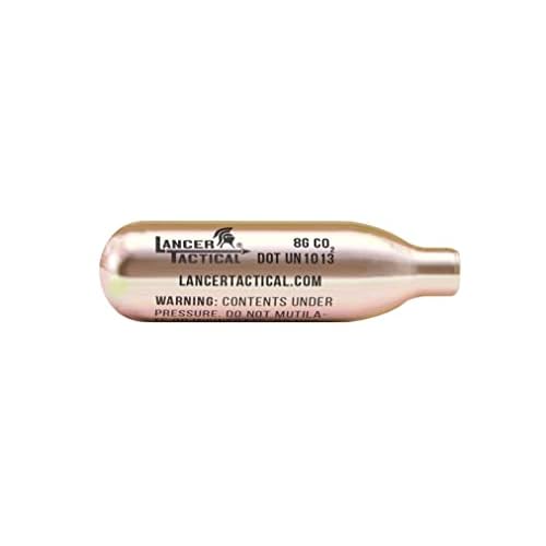 Lancer Tactical 8g CO2 Cylinder Cartridge Charger for Kitchen Use, Pepper Gun, Seltzer Water/Soda Chargers, Airsoft, Air Gun, (5 Count -30 Count)