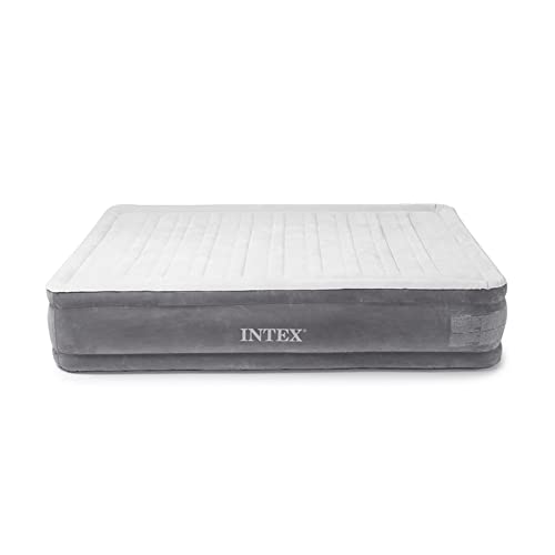Intex Comfort Dura-Beam Airbed Internal Electric Pump Bed Height Elevated (2020 Model)