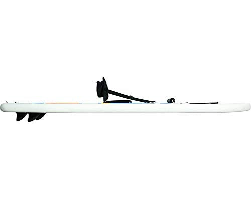 Bestway Hydro-Force White Cap 10 Foot Inflatable SUP Stand Up Paddle Board and Kayak w/Traction Pad, Backrest Seat, 3 Fin...