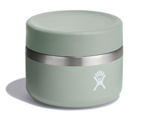 Hydro Flask Food Jar – Insulated Stainless Steel, Snack Travel Container for Hot Food, Lunch, & Soup 12 Oz Agave Green