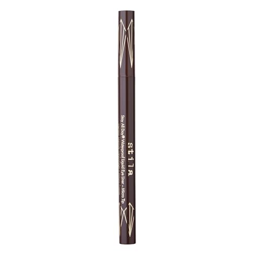 Stila Stay All Day Waterproof Liquid Eye Liner - MICRO TIP Dark Brown, 1 Oz.