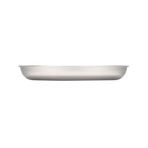Snow Peak Titanium Trek Plate, Durable, Lightweight, Outdoor Kitchen Essential, Stackable, Camping, Hiking, Backpacking, 2oz