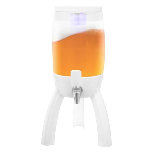 Mimosa Tower,Beer Dispenser With Ice Tube And Spigot,3l / 101.44 Oz Party Drink Dispenser With Led Light For Bar/Party,Bee...