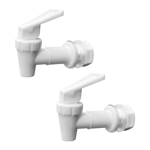 2 Pack Water Dispenser Replacement Faucet,BPA Free Beverage Dispenser Spigot with Silicone Washer & Nut,Hole Push-Up Tap f...