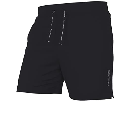 Pair of Thieves Men's Off Duty Tapered Super Soft Lounge Shorts - Cotton Modal Blend Shorts