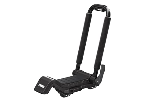 Thule Hull-a-Port XTR - Kayak j-Style roof Rack - Carry up to 2 Kayaks - Folds Flat - Pre-Assembled - Locks to roof Rack -...
