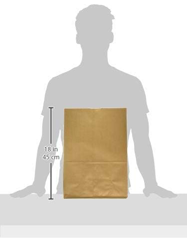 Perfect Stix 52lb Kraft Brown Paper Shopping Bags- Pack of 50ct