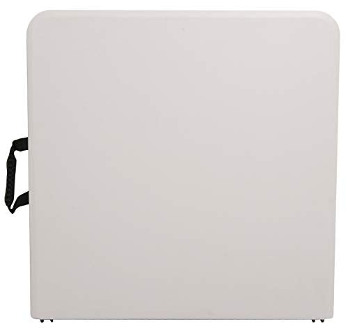 Elevon Portable Utility Camping Crafting Folding Table, 4 Feet, White