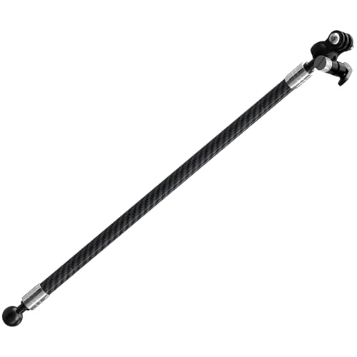 NovelGoal Selfie Stick, Adjustable Carbon Fiber Extension Pole, Lightweight Motorcycle Extension Invisible Rod Bracket for...