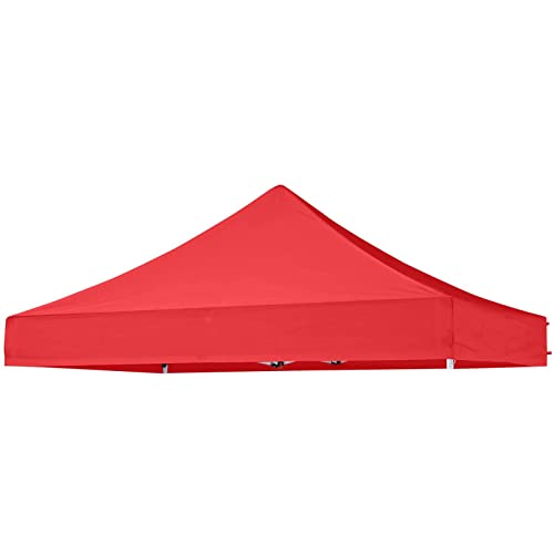6x6 Canopy Replacement Top, Pop Up Canopy Tent for Commercial Instant Outdoor Portable Patio Lawns Gazebo Outside Camping Red