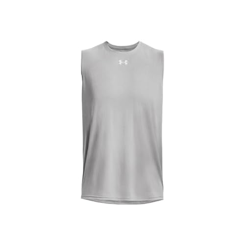 Under Armour Men's Team Tech Slvls Loose Grey Short Sleeve Shirt