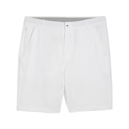 PUMA Men's 101 Solid Short 9, White Glow, 28