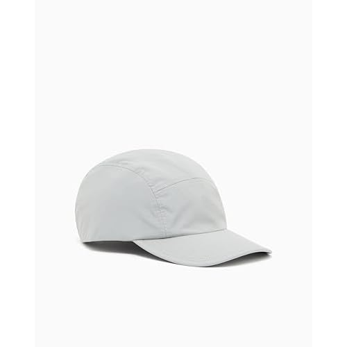 Armani Exchange Men's Clean Poly Hat Neutral Gray, One Size