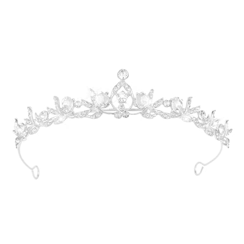 Crystal Tiaras & Crowns for Women, Bride Royal Queen Headband Princess Headpieces for Birthday Cake Crown & Prom Pageant P...