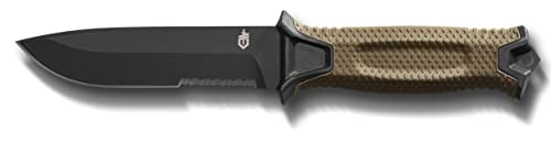 Gerber Gear StrongArm - Fixed-Blade Camping & Hunting Knife with Striking Pommel & Sheath - Premium Survival Gear - Made i...