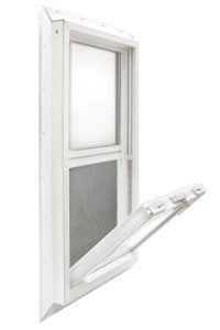 Kinro, Mobile Home Window 30X27 Insulated Vinyl Thermopane Lower Tilt Sash Screen Included, White
