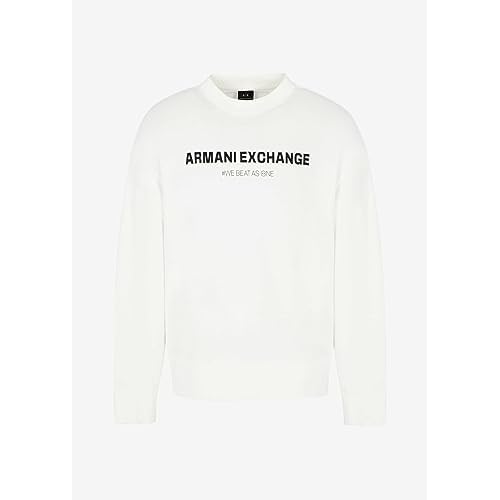 A£üX ARMANI EXCHANGE Men's Limited Edition We Beat as One Capsule French Terry Pullover Sweatshirt