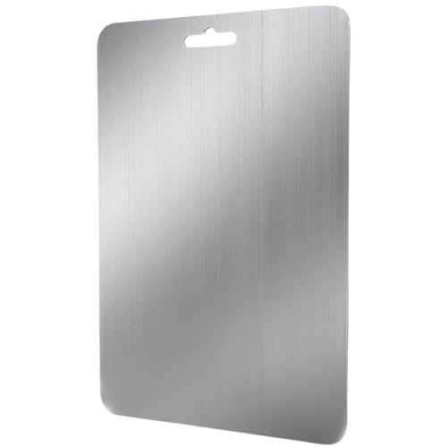 Premium Stainless Steel Cutting Board – Ultra-Durable, Lightweight, Knife-Friendly Surface, Heat & Stain Resistant, and Do...