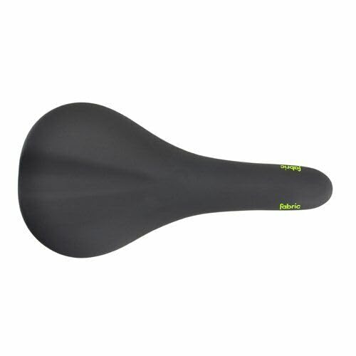 Fabric Scoop Elite Shallow Cro-Mo Rails Road MTB Saddle, Black and Green, VL1791