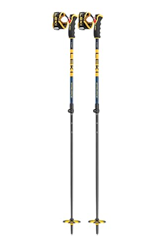 LEKI Spitfire Vario 3D Adjustable Lightweight Aluminum Ski Poles for Alpine & Backcountry Skiing