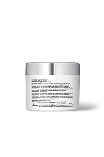 SkinMedica Even & Correct Brightening Treatment Pads For Face Exfoliating, 10% Glycolic Acid Pads That Are Retinol-Free, A...