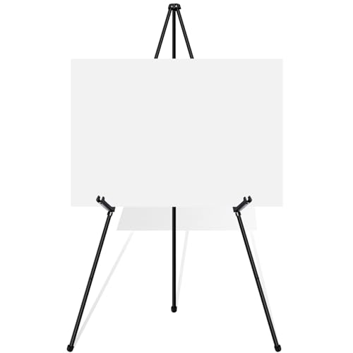 VAIIGO Black Easel Stand for Wedding Signs, Posters & Paintings - 63" Adjustable Portable Display Easel for Welcome Signs,...