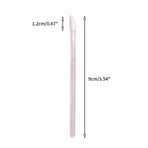 G2PLUS 100PCS Glitter Crystal Lip Brush, Disposable Lip Brushes, Lip Gloss Applicators,Lip Gloss Wands Applicator Perfect ...