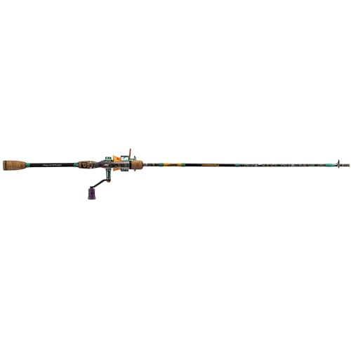 ProFISHiency Krazy Spinning Fishing Combo | 7' Graphite Rod, Stainless Steel Guides, Cork Handle | 6:2:1 Gear Ratio