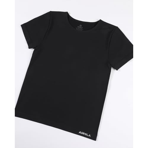 AUROLA Women Essentials Seamless Short Sleeve Fitted Tshirt Gym Workout Athletic Shirts Top Tee