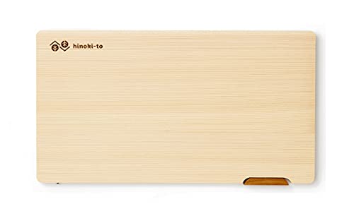 Hinoki-to Lightweight Cutting Board, Wooden Cutting Board, Cypress Cutting Board, Made in Japan (15.7 x 8.7 x 0.6 inches (...