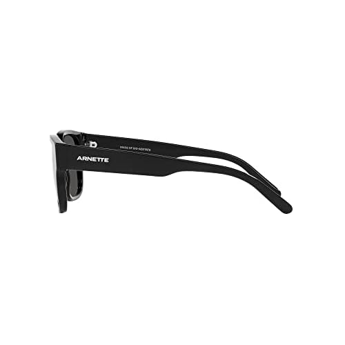 ARNETTE AN4294 Type Z Square Sunglasses, Black/Dark Grey, 54 mm