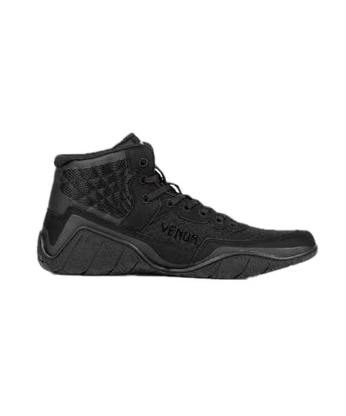 Venum Men's Women's Wrestling Boxing Elite Shoe - Black/Black
