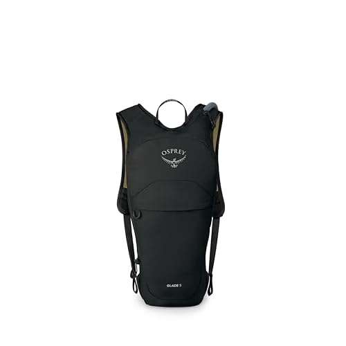 Osprey Glade 5L Ski and Snowboard Backpack with Hydraulics Water Reservoir, Black