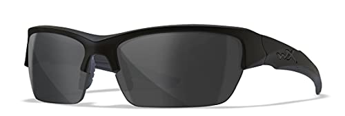 Wiley X WX Valor Tactical Sunglasses, Safety Glasses Shatterproof UV Eye Protection for Combat, Shooting, Fishing, Biking,...