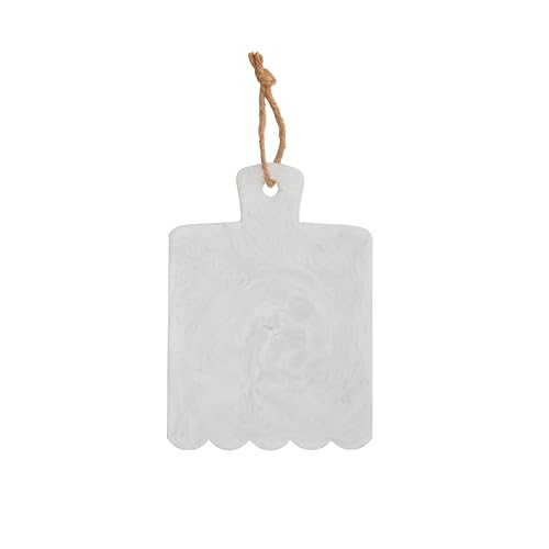Mud Pie Mini Resin Board, White, 7.5" x 5.4"