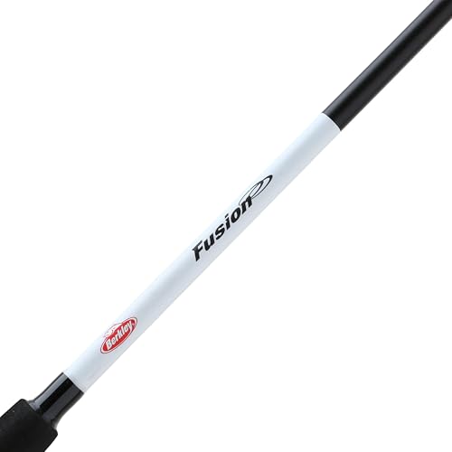 Berkley Fusion Spincast Reel and 6'6" Fishing Rod Combo, 1 Ball Bearing with Lightweight Graphite Reel Body, 2-Piece Rod