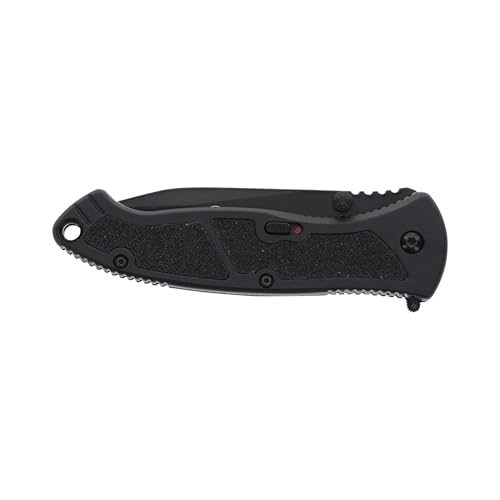 Smith & Wesson Large S.W.A.T. SWATLBS 8.5in S.S. Assisted Opening Knife with 3.7in Serrated Drop Point Blade and Aluminum ...