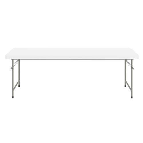 EMMA + OLIVER 4.93' Kids Folding Activity Table for Classrooms and Home, Heavy-Duty Rectangular Plastic Classroom Table fo...