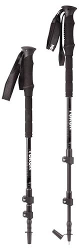 Yukon Charlie's Elite Trekking Poles, Fast Lock Adjustment System, Trekking and Snow Baskets Included
