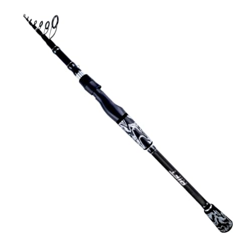 RIFT Venture Telescopic Fishing Rods, Rubber Grips, Fuji Guides, Carbon Fiber Rod, Durable Solid Carbon Tip, Floating Guid...