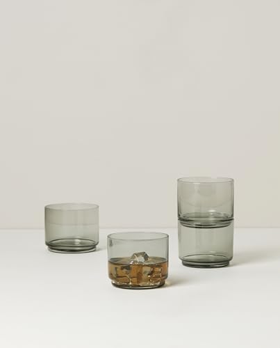Lenox Tuscany Classics 4Pc Short Glasses, 1.10, Black