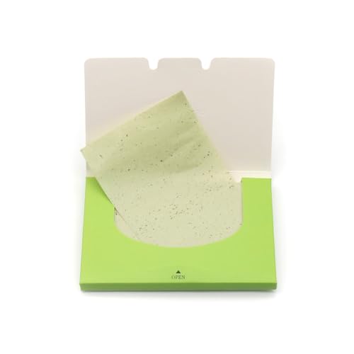 Kissy miss Green tea oil blotting sheets for face,100 sheets in 1 Pack,lift away excess oil,easy to slip into your purse, makeup bag, or even your pocket
