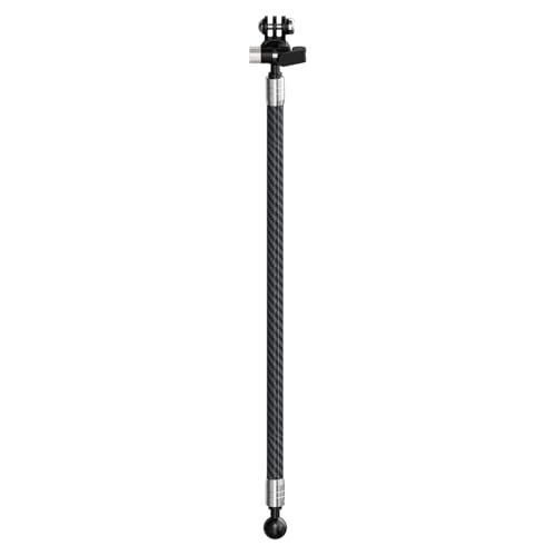 NovelGoal Selfie Stick, Adjustable Carbon Fiber Extension Pole, Lightweight Motorcycle Extension Invisible Rod Bracket for...