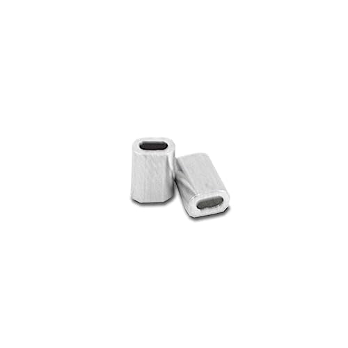 HI-SEAS Grand Slam Aluminum Fishing Line Crimp Sleeves - Retail Pack, Durable and Strong Crimps for Monofilament 40lb Test...