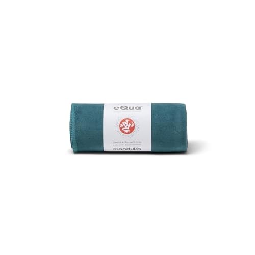 Manduka eQua Hand Towels - 16" Rapid Moisture Activated Grip Quick Drying, Soft Microfiber Machine Washable 16 x 26.5 inches