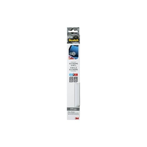 Scotch Extreme Premium Vinyl, 12 x 24 in, Perfect for Outdoor and Automotive Projects, Holds Securely Under The Toughest Conditions, White (VIN-EX-WHT)
