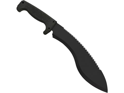 SOG Sogfari Kukri 13" Stainless Steel Survival Machete Knife | Saw on the Back of the Blade, Textured Handle, Nylon Sheath